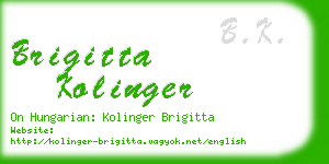 brigitta kolinger business card